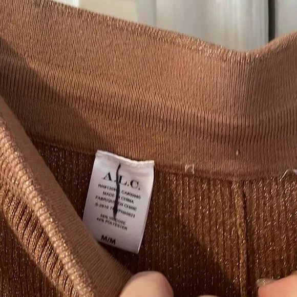 Alc. Quentin pants in toffee/rose gold new no tags luxurious joggers - Picture 8 of 11